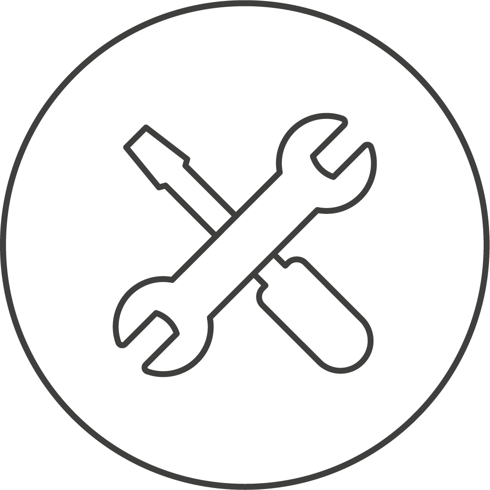 Icon Schraubendreher und Schraubenschlüssel