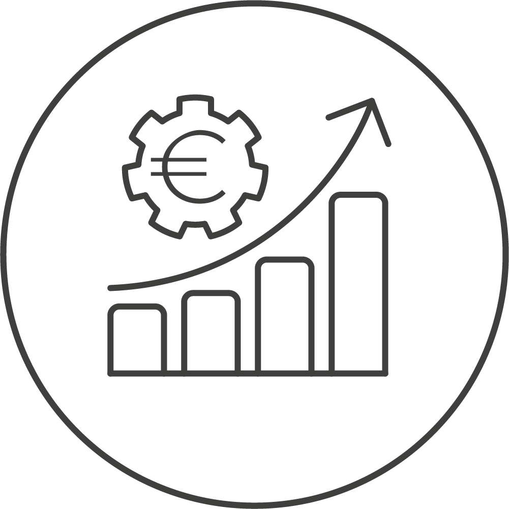 Icon Steigender Graph