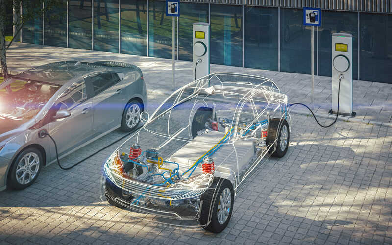 Bauteile E-Auto